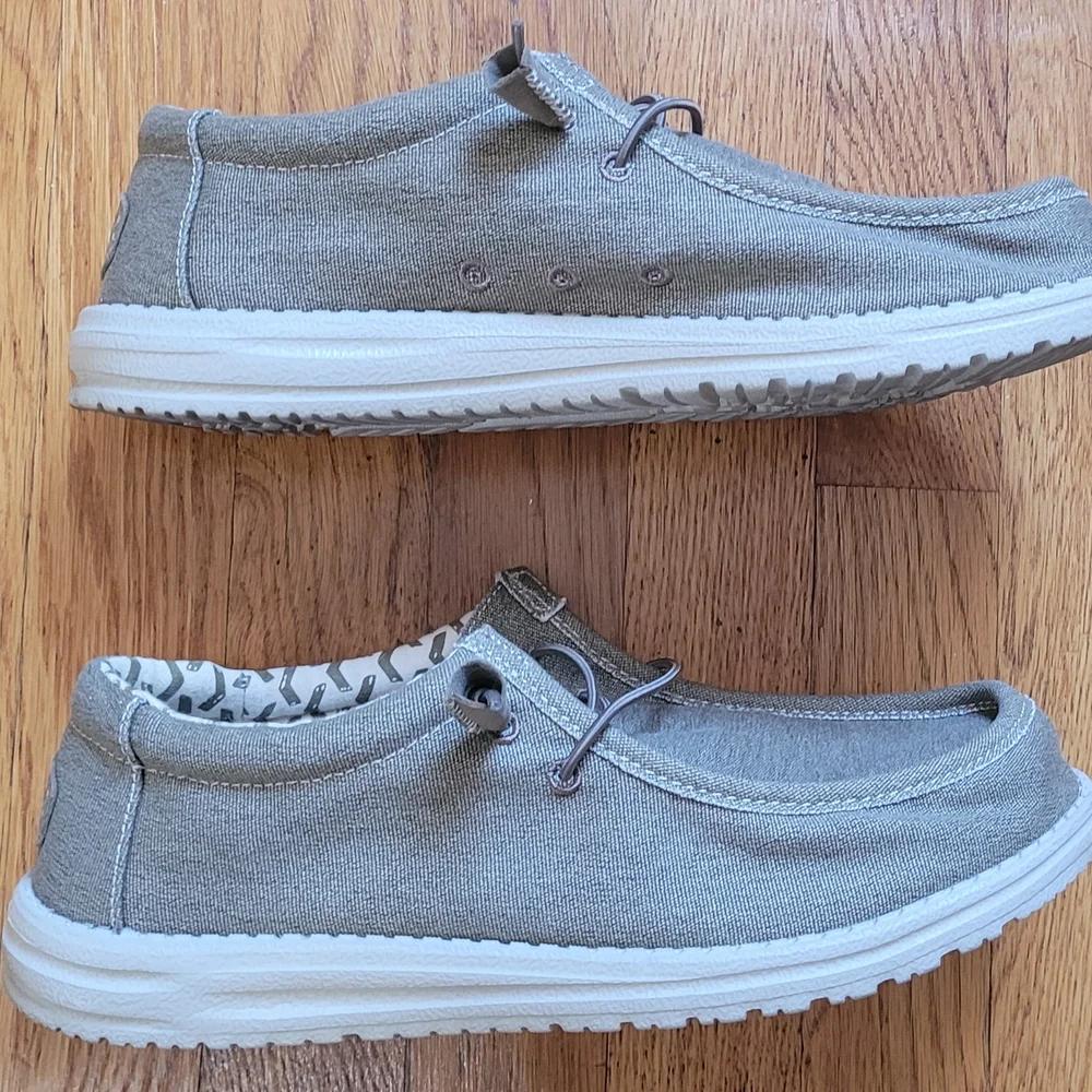 Hey Dude Wally Stretch Casual Slip-On Shoes - Tan - Like New